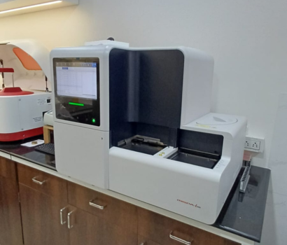 Advanced diagnostic center with expert lab technicians and modern healthcare facilities
