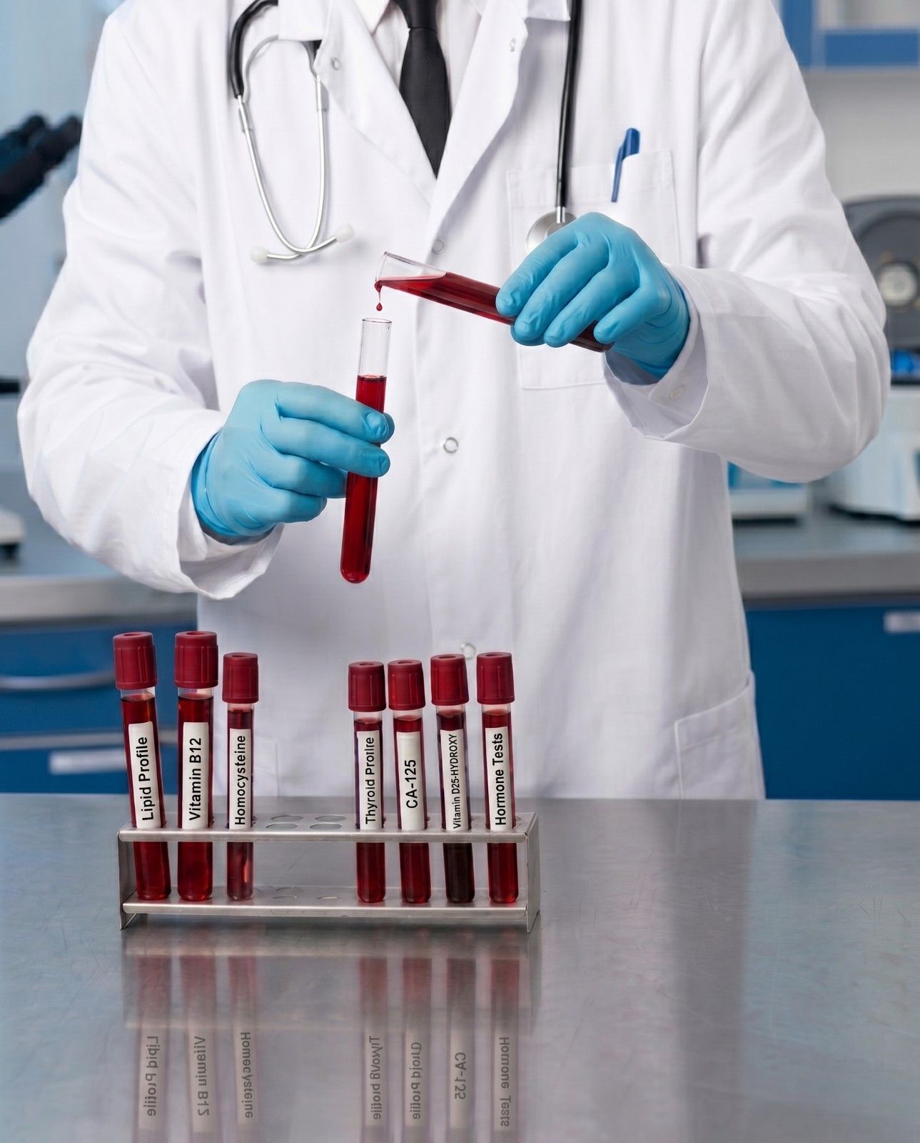 Advanced diagnostic lab services including blood tests and health checkups